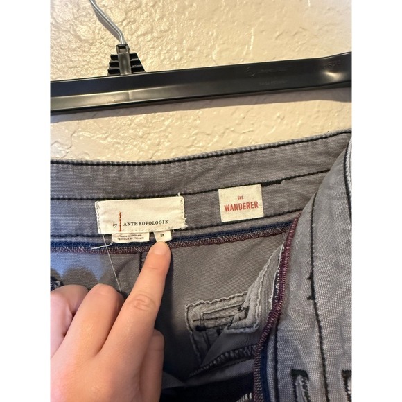by Anthropologie The Wanderer Gray Utility Crop Pants Trousers - Picture 3 of 3